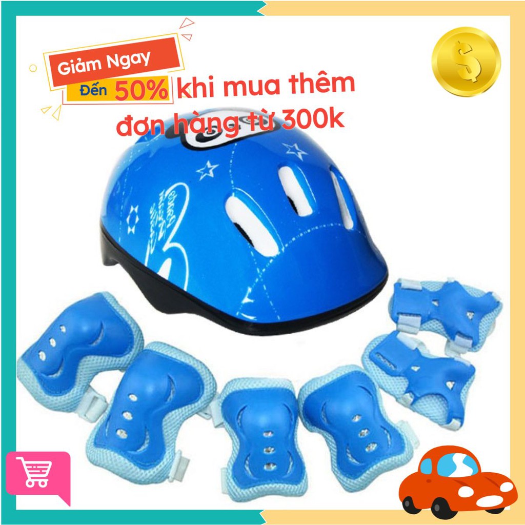 Bộ bảo hộ trượt patin trượt ván hoạt động ngoài trời có mũ bảo hiểm dành cho trẻ em