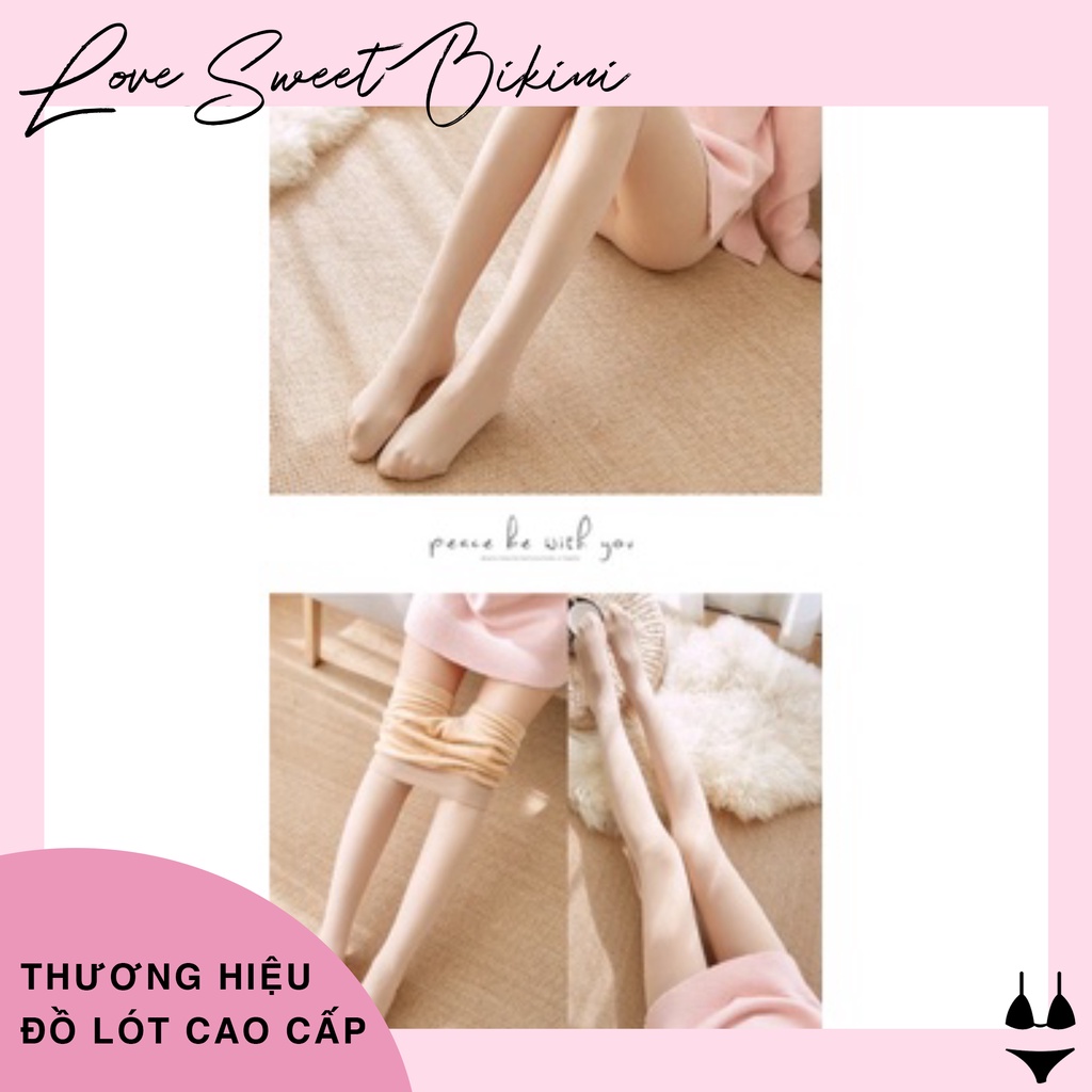 Quần Tất Nữ Lót Lông Màu Da Đen siêu ấm