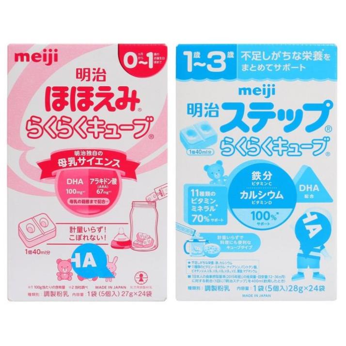 Sữa Meiji nội địa Nhật 800gr Meiji Lon , sữa meji thanh số 0 và số 9 mẫu mới date mới nhất