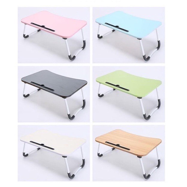Bàn học sinh gỗ gấp, Bàn học gấp gọn cho bé mini thông minh có khe cắm điện thoại