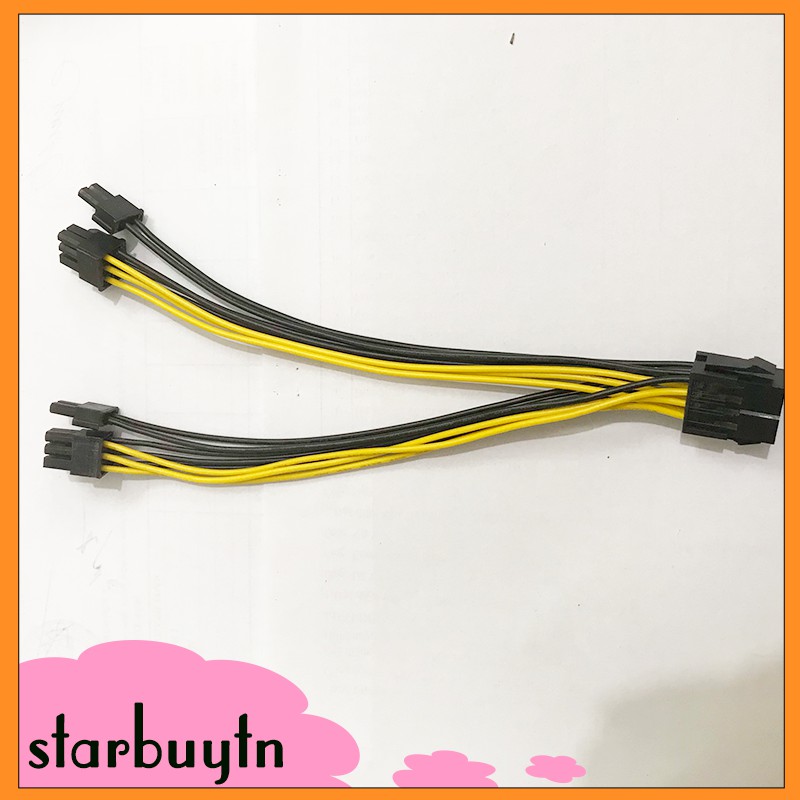 Cáp chuyển 8 pin sang 2 đầu 8 pin vga