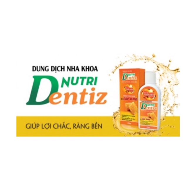 Nutridentiz dung dịch súc miệng hỗ trợ giảm hôi miệng và chắc khỏe răng