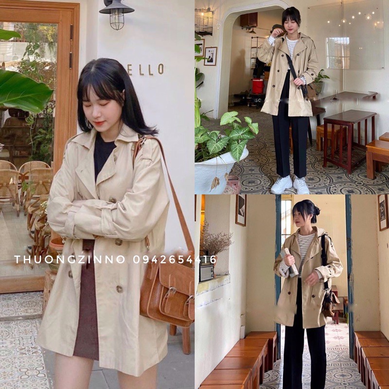 [Ảnh thật/Video] Áo Mangto kaki dáng dài Áo khoác ngoài | BigBuy360 - bigbuy360.vn
