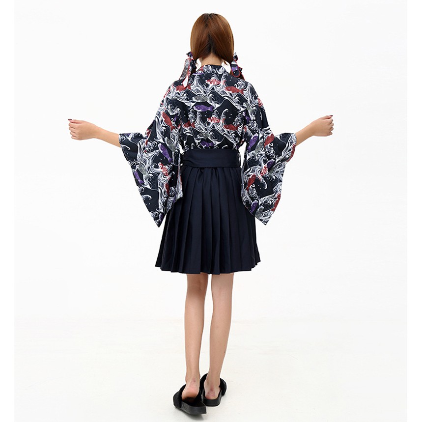 Áo Kimono Cách Tân In Họa Tiết Thời Trang Dành Cho Nam
