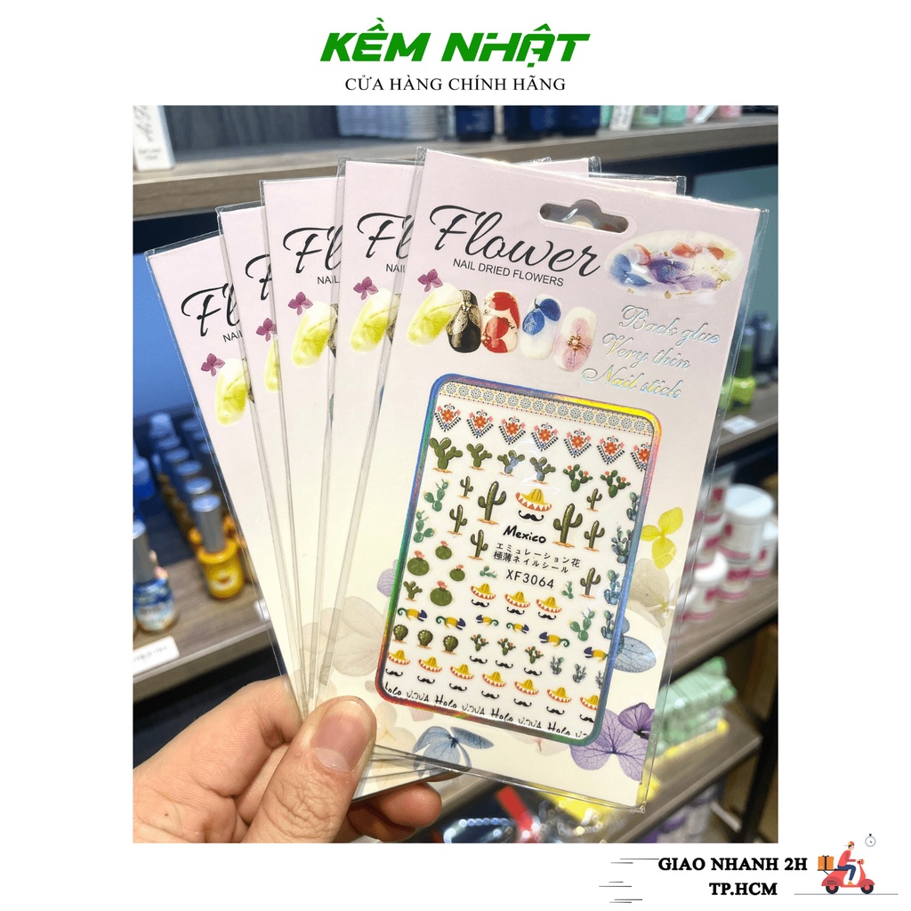 Sticker Dán Móng Xương Rồng