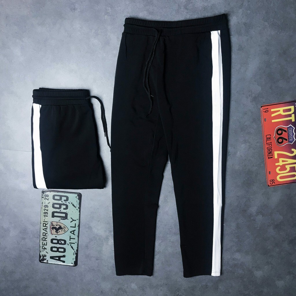Quần thể thao nam 1 sọc, quần jogger nam ống xuông chất vải cao cấp phong cách hàn quốc
