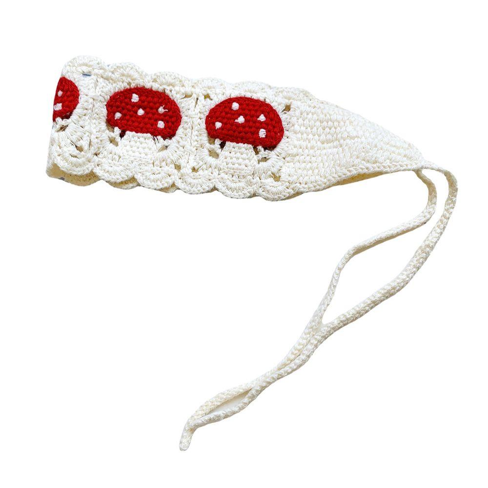 Băng Đô Đan Móc Hình Nấm Dễ Thương Phong Cách Đồng Quê Cho Nữ