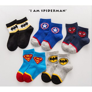 [HÀNG LOẠI 1] [ẢNH THẬT] Tất Siêu Nhân Trẻ Em (set 5 đôi)