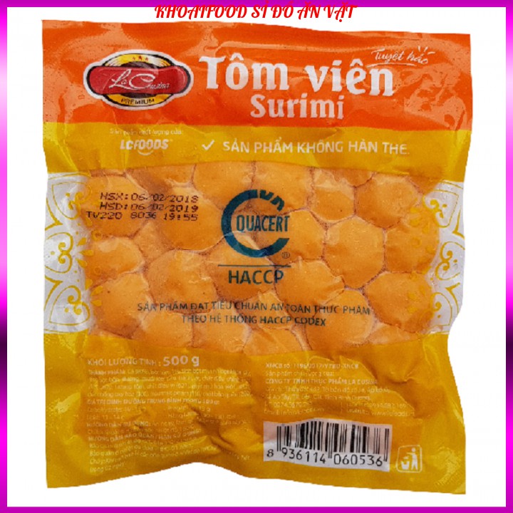 TÔM VIÊN CHIÊN - CÁ VIÊN CHIÊN thả lẩu ăn vặt ngon 500G | BigBuy360 - bigbuy360.vn
