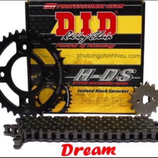 Nhông sên đĩa did xe dream, nhông xích đĩa did lắp cho xe dream