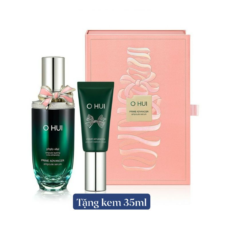 [ KM 125ml ] Set chống lão hóa làm trắng da Ohui prime advancer ampoule serum