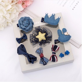 Set 10 kẹp tóc xinh xắn cho bé