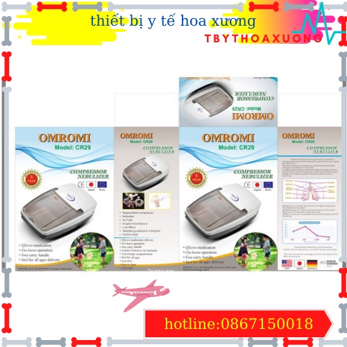 [HÀNG CHÍNH HÃNG BẢO HÀNH 5 NĂM] Máy Xông Mũi Họng Nhật Bản OMROMI CR-29