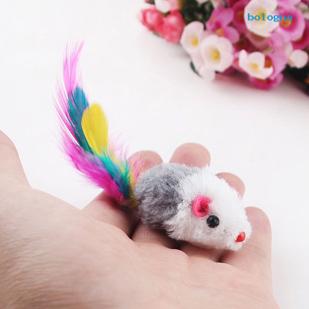 10 Chuột Giả Đồ Chơi Bằng Lông Cừu Mềm Mại Cho Mèo Cưng