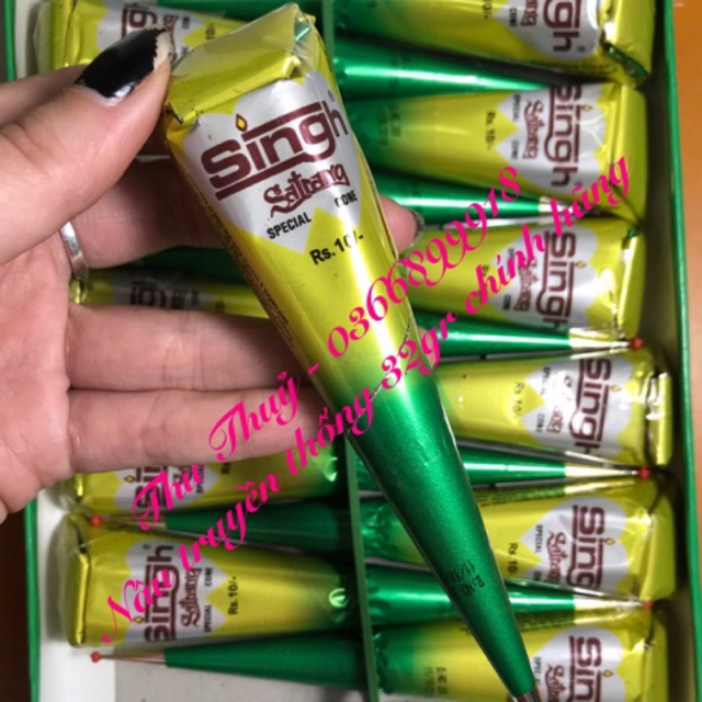 Mực henna Nâu Truyền Thống 32gr CHÍNH HÃNG (mẫu mới ảnh cuối)