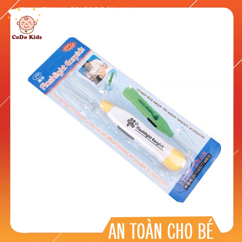 Lấy Ráy Tai Có Đèn Siêu Tiện Lợi, Dụng Cụ Lấy Ráy Tai An Toàn Cho Bé