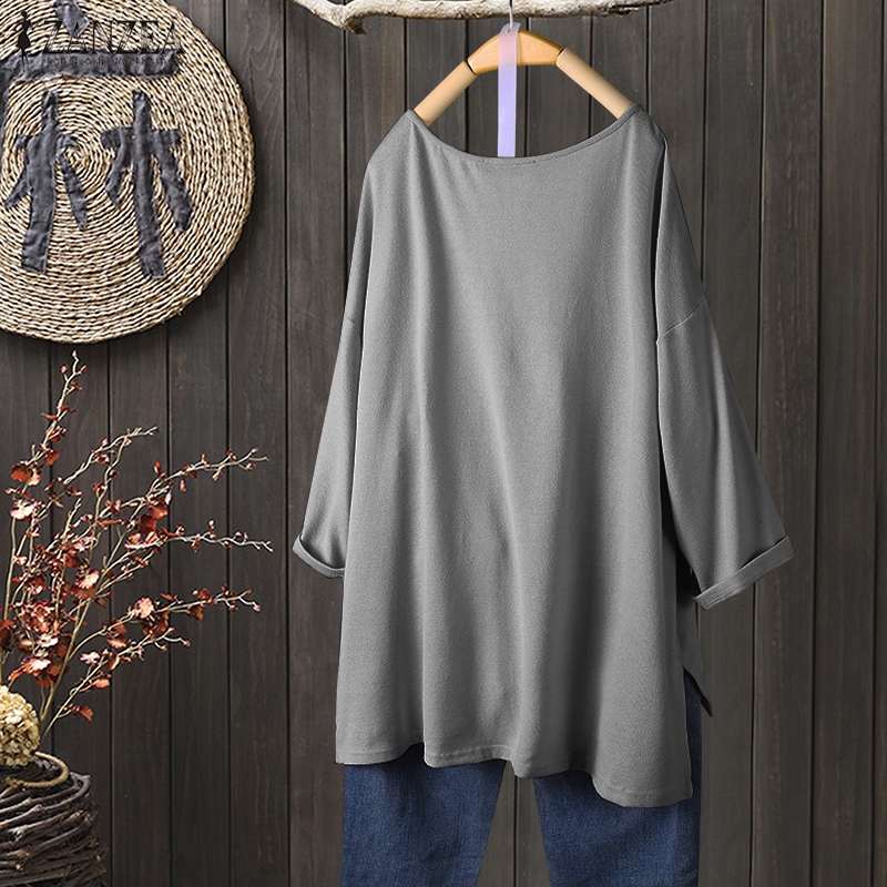 Áo Cánh Zanzea Dáng Rộng Thời Trang Hàn Quốc Đơn Giản Cho Nữ
