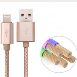 Cáp sạc bọc dù cho iphone 5,6,7 siêu bền hana th01