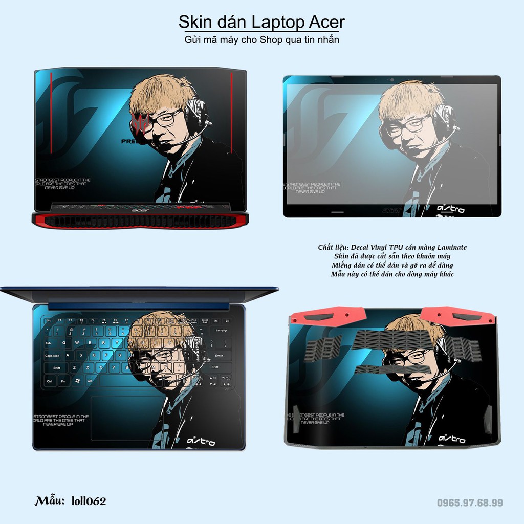 Skin dán Laptop Acer in hình Liên Minh Huyền Thoại _nhiều mẫu 8 (inbox mã máy cho Shop)