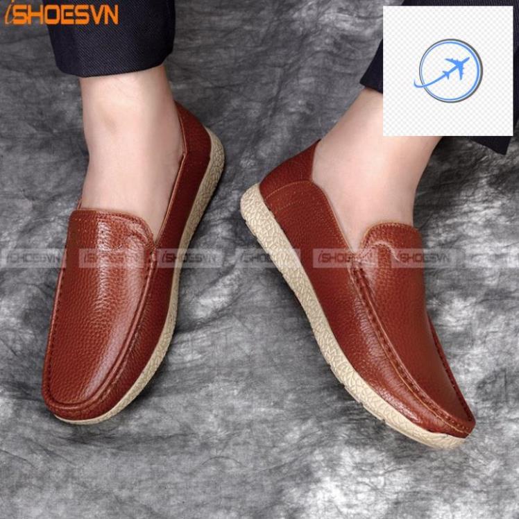 🕶️❤️ Giày lười da bò thời trang ISHOESVN IS333 - Giày mọi da bò giày ishoes 🕶️❤️