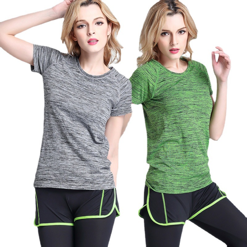 Áo thun tập Gym Yoga nữ vải dầy dặn, co giãn thoải mái, ôm body siêu tôn dáng C01
