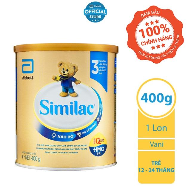 Sữa bột Similac Eye-Q 3 400g HMO Gold Label