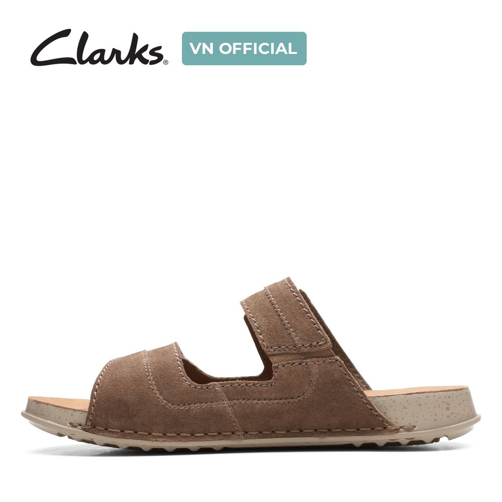 Dép Quai Ngang Da Nam Clarks CLARKS Crestview Easy màu xanh