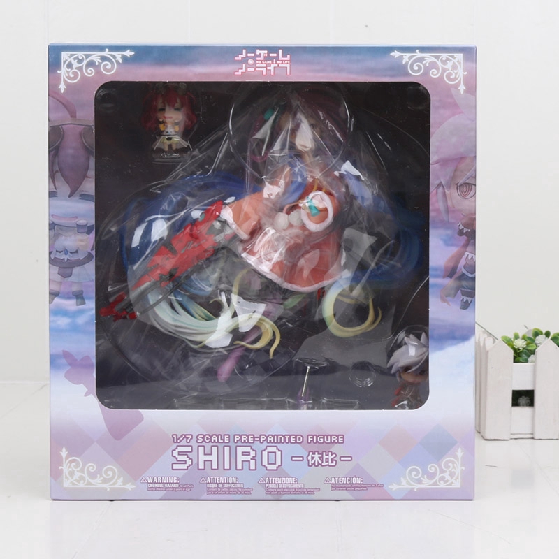 Anime Life No Game No Life 2 Shiro Game of Life Nhân vật hành động PVC tỷ lệ 1 / 7