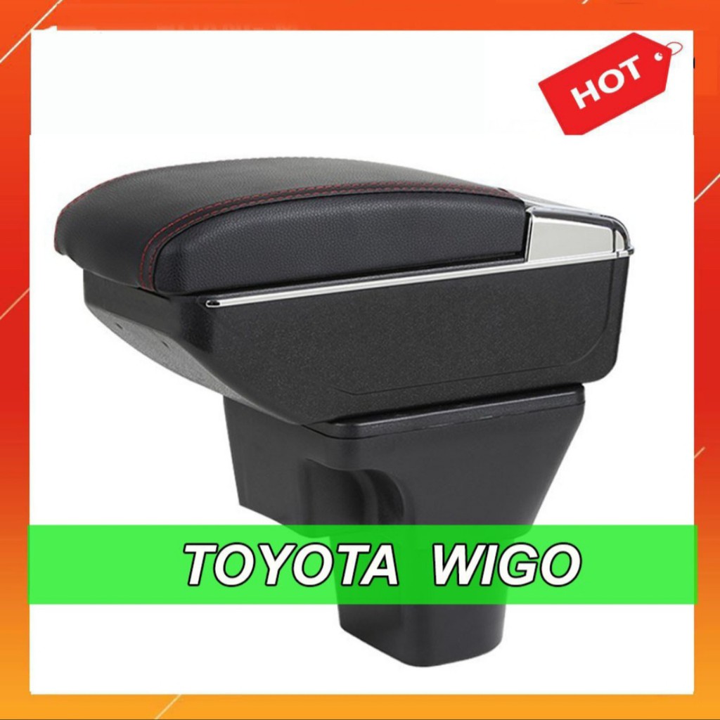 HỘP TỲ TAY TOYOTA WIGO CAO CẤP TÍCH HỢP CỔNG USB LẮP ĐẶT CỰC DỄ DÀNG