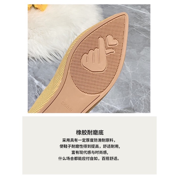 (Hàng có sẵn) Giày búp bê vải mũi nhọn chữ V BIG SIZE 35-43