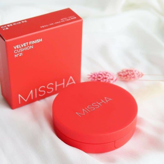 🌺🌺CUSHION MISSHA ĐỎ [Giá tốt] + Độ che phủ tốt, kiềm dầu tốt