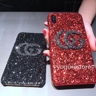 Ốp lưng Gucci lấp lánh cho iPhone 11 Pro Max X XS XR XSMax 8 7 6 6s Plus 5se