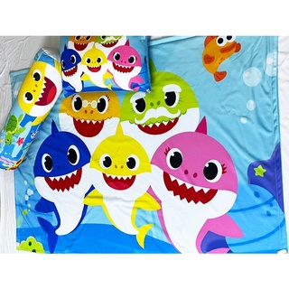 Combo gối nằm gối ôm và chăn Baby shark