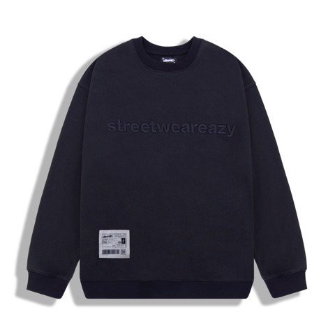 Áo nỉ nam không nón SWE TYPE CREWNECK - BLACK basic nỉ bông 100% cotton