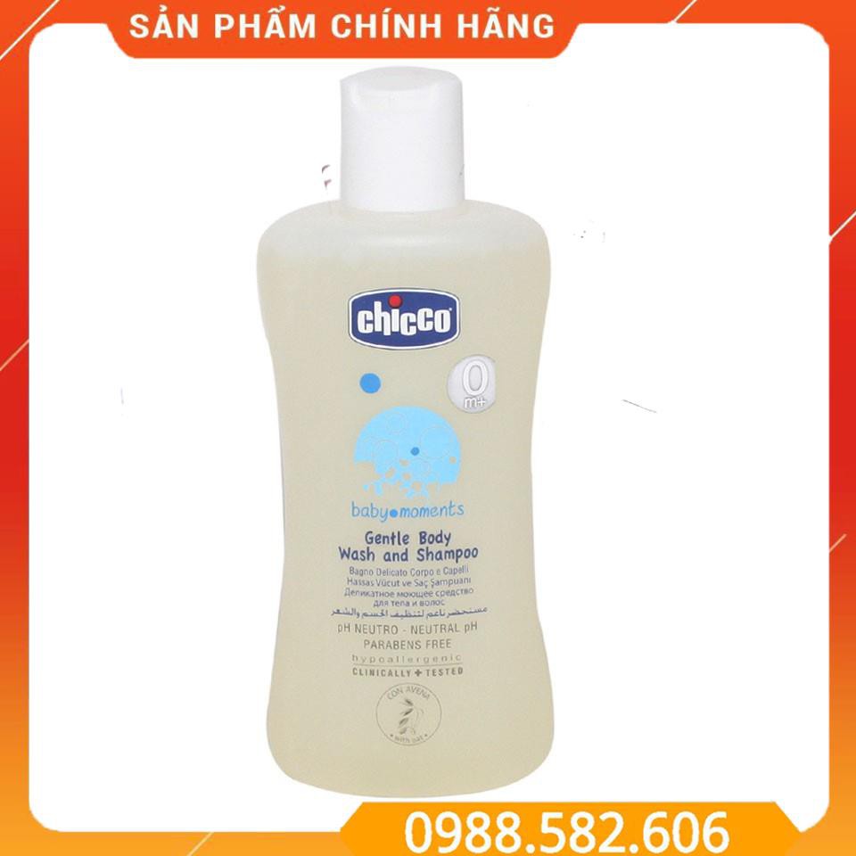 Sữa Tắm Gội Toàn Thân Chicco Cho Bé Chiết Xuất Từ Yến Mạch (0m+) - 8059147053204