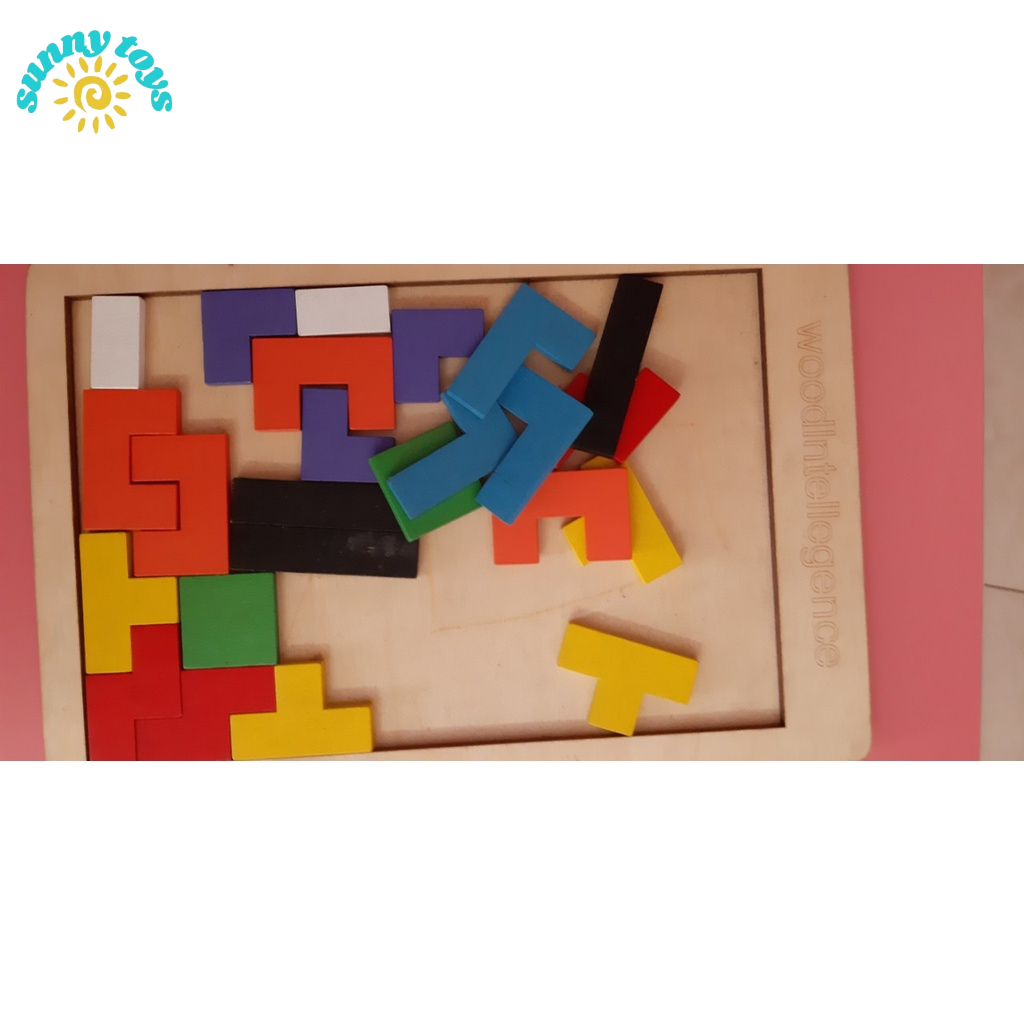 Đồ chơi xếp gạch Terris bằng gỗ- SUNNY TOYS lắp ráp thông minh ,phát triển trí tuệ cho bé