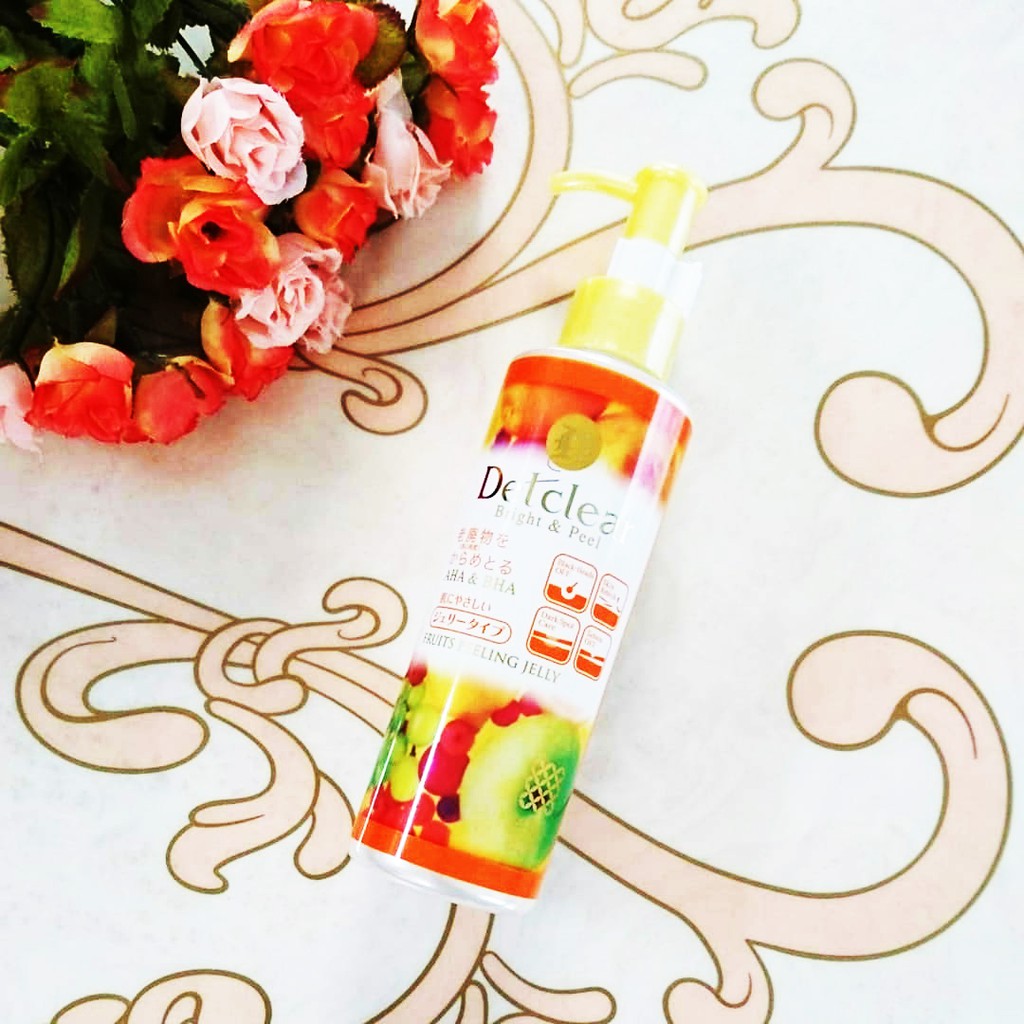 Tẩy Tế Bào Chết Meishoku Detclear Bright & Peel Fruits Peeling Jelly Dạng Gel Hương Hoa Quả 180ml