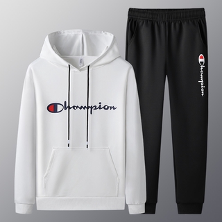 Bộ Đồ Thể Thao Áo Hoodie Phối Quần Dài Thời Trang Xuân Thu 2021 Cho Nam
