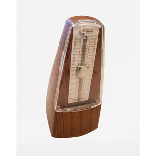 Máy đánh nhịp Metronome màu gỗ chất liệu nhựa có tiếng chuông dùng để luyện đàn, nhịp độ