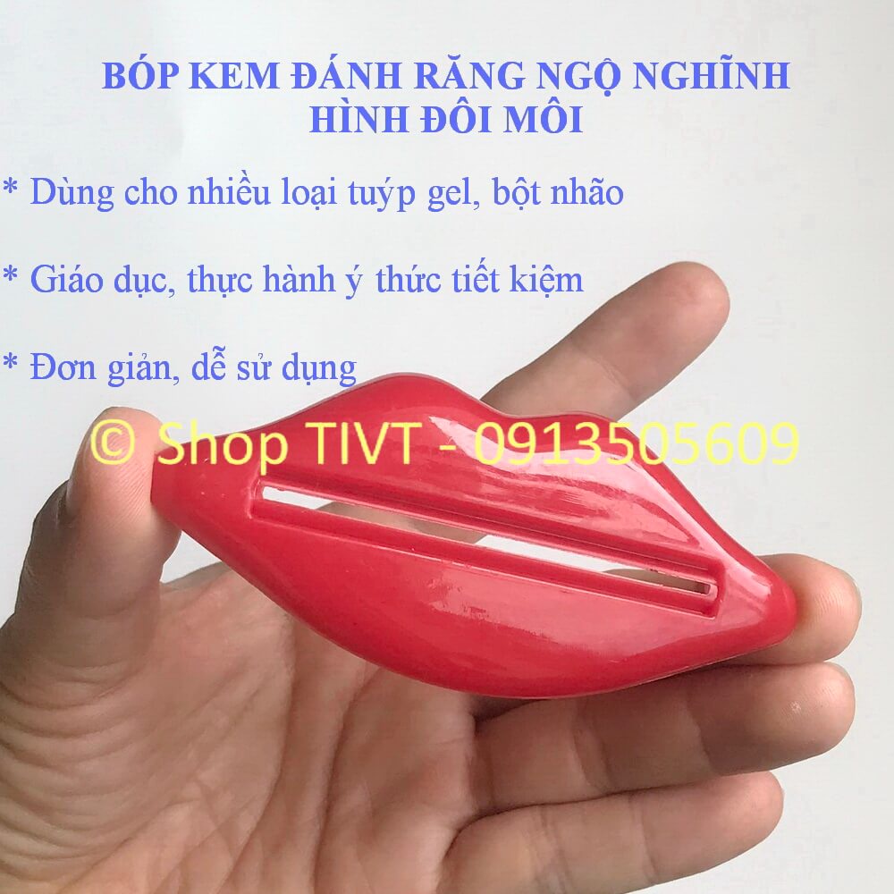 Dụng cụ ngộ nghĩnh bóp giúp tiết kiệm kem đánh răng, sữa rửa mặt, kem dưỡng da, … bóp, ép kem, gel trong ống nhựa-TIVT