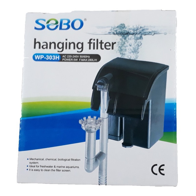 Lọc Treo SoBo WP-303H (5W-280L/H) - Lọc Mini Dạng Thác Bể Cá Thủy Sinh
