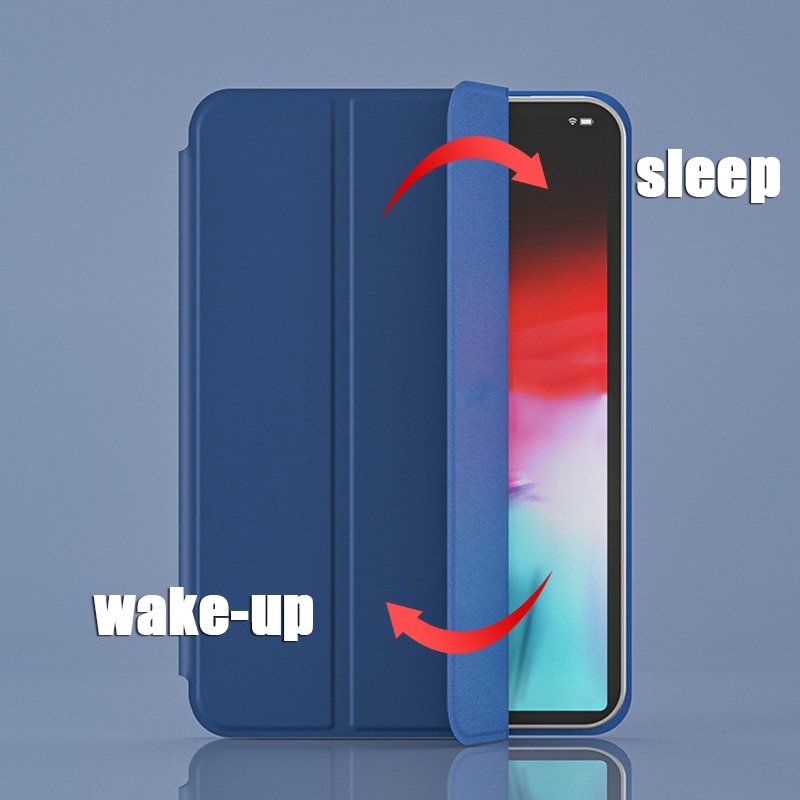 Bao da máy tính bảng bằng silicon và da PU từ tính tự động tắt mở máy thông minh mới cho IPad Mini 6 2021 A2568 A2569