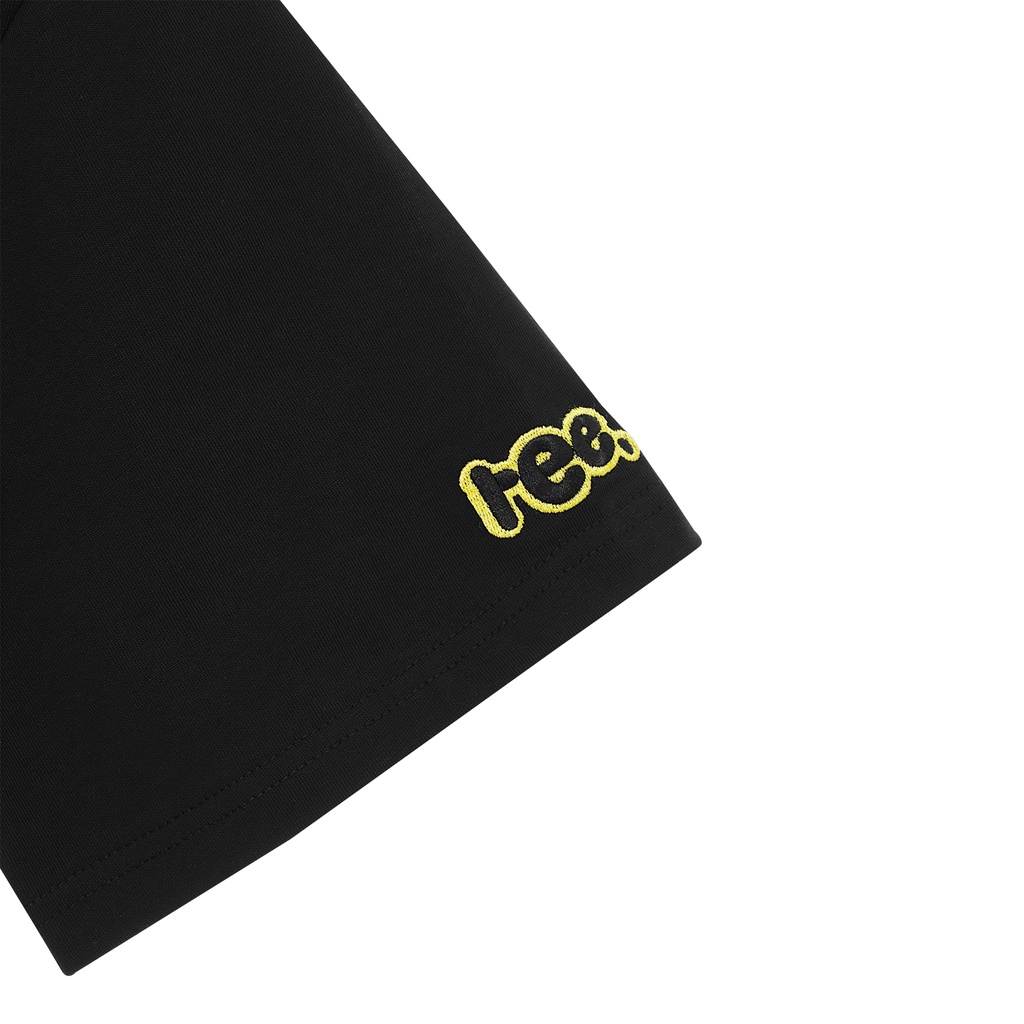 LOCAL BRAND REE - ÁO THUN EMBROIDERED BASIC MÀU ĐEN - THÊU DA