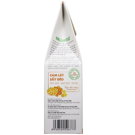 VỎ CAM LÁT ORGANIC SẤY DẺO 100GR-NÔNG LÂM FOOD