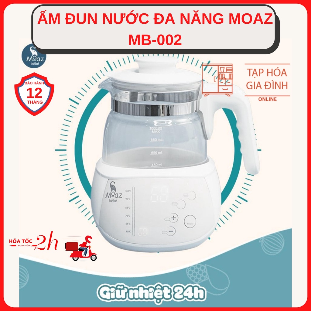 Bình đun nước đa năng moaz bébé mb-002 chính hãng