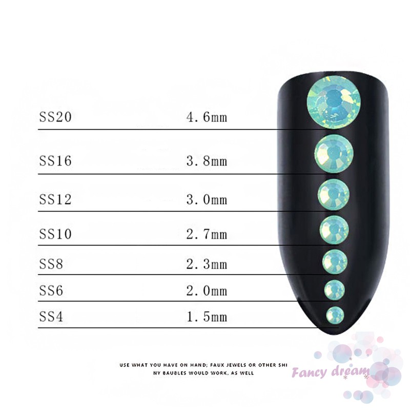 Hạt cườm dẹt trang trí móng cực xinh