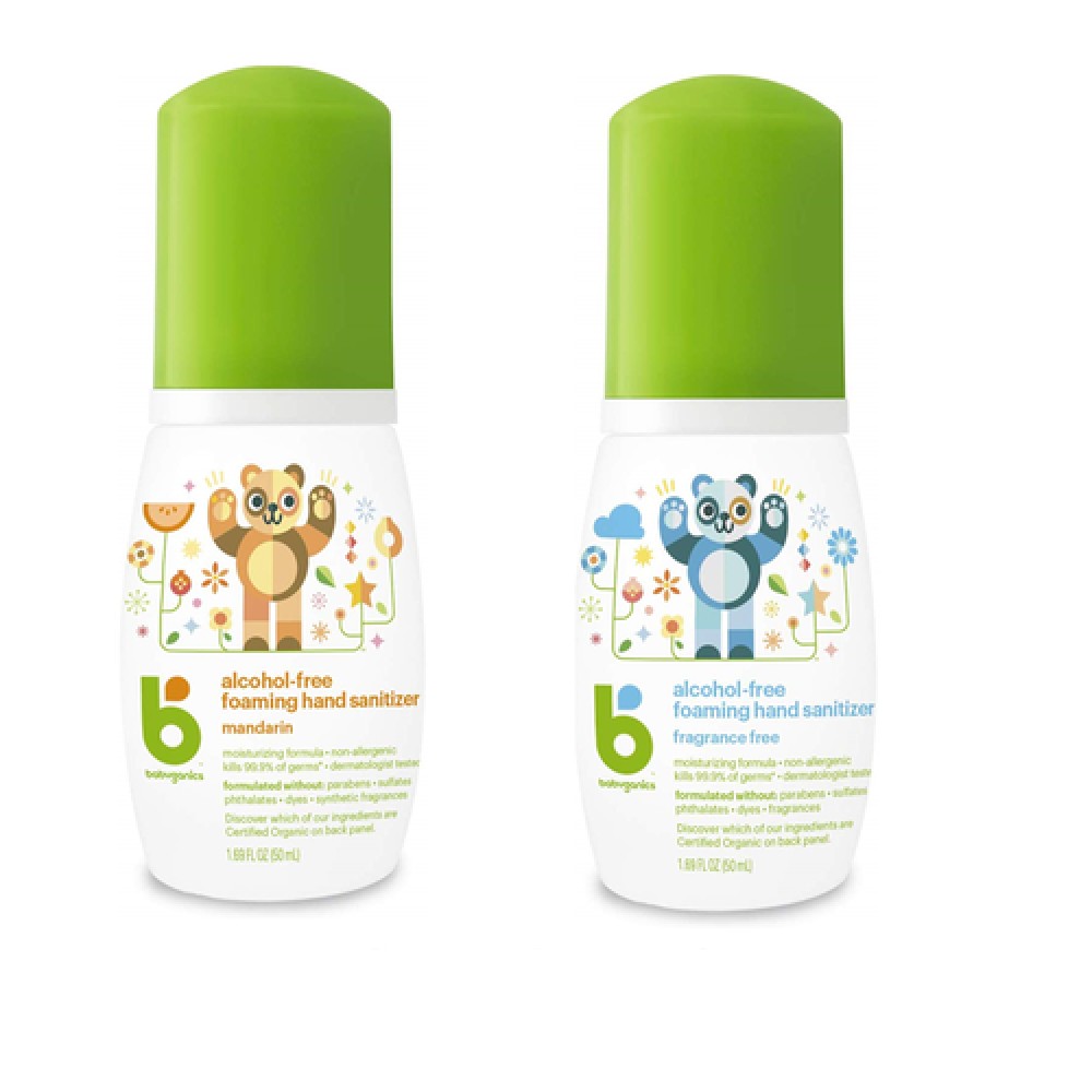 Nước rửa tay khô Babyganics chai lớn 473ml refill tiết kiệm