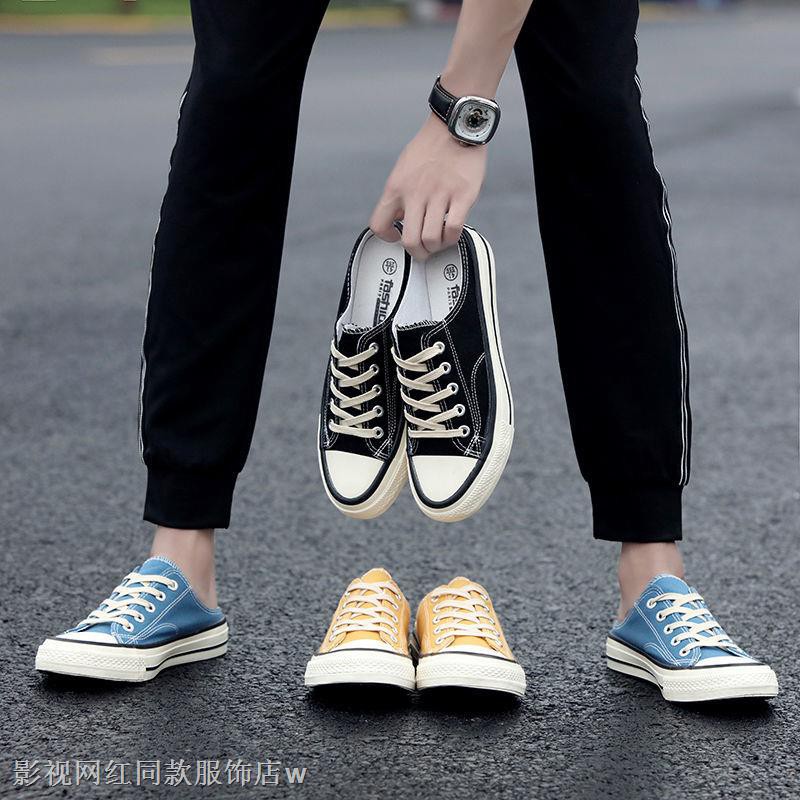 Giày sục vải Canvas không gót thời trang cá tính cho nam | BigBuy360 - bigbuy360.vn