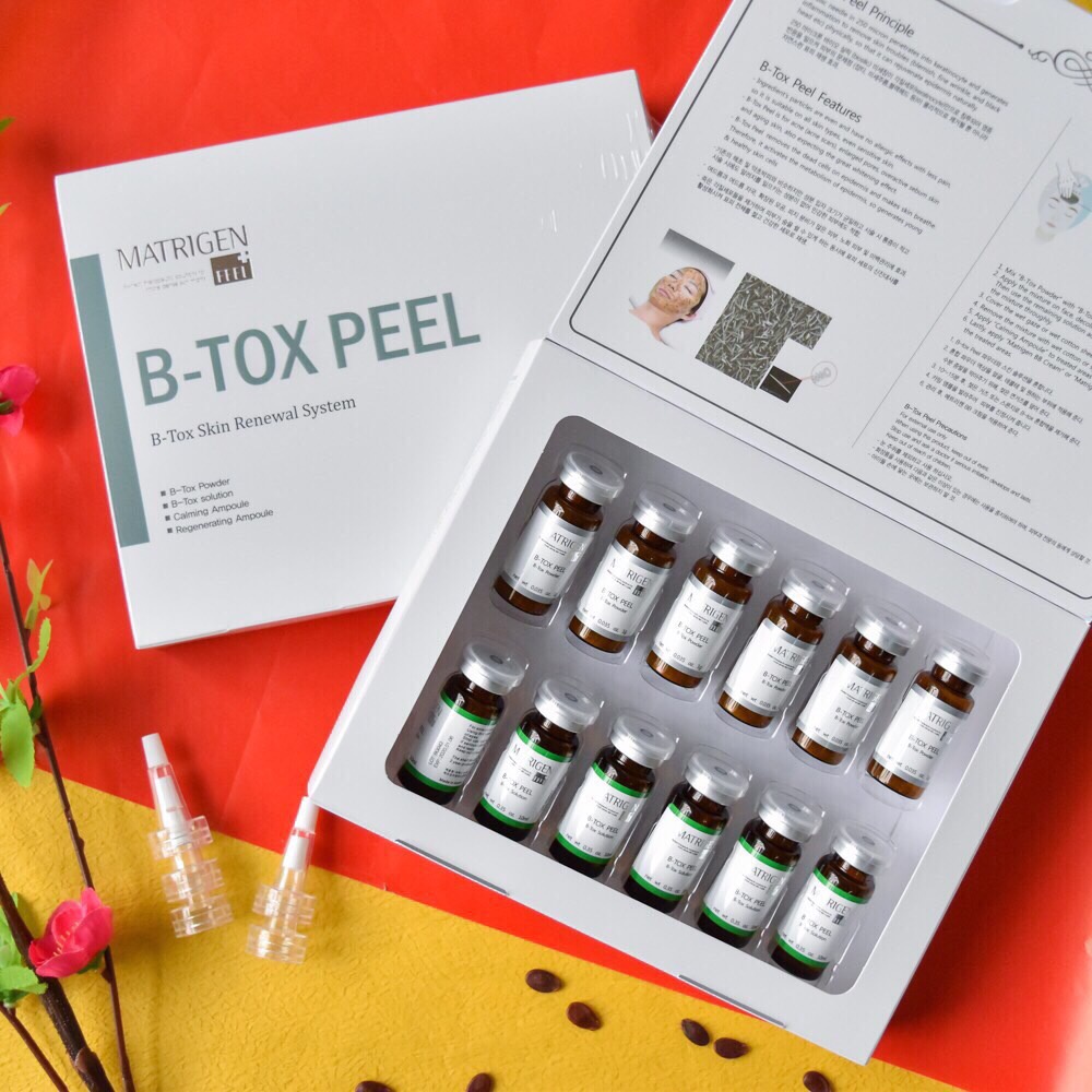 Thay da sinh học cho mặt Matrigen B-TOX PEEL Hàn Quốc 2 màu cho spa ❤ Tảo BTox Peel Matrigen 2 Màu