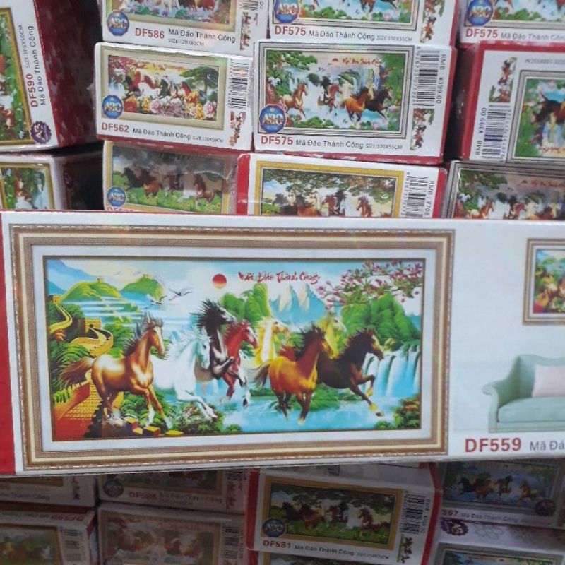 tranh đính đá mã đáo thành công df559
